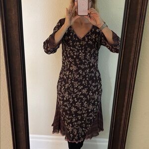 J. Jill Chocolate Brown Dress